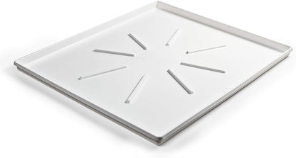 Camco Washing Machine Drain Pan - Features a Durable Plastic Construction, 1-inch/1.5-inch PVC Drain Fitting, and Measures 30-inches (L) x 32-inches (W) x 2 ½-inches (H) (OD) (20750)