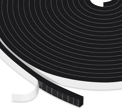 Strong Adhesive Weather Stripping, High Density Weatherproof Weather Stripping Door Seal Strip for Sliding Door, Windows,Noise-Reduction Foam Sealing Strip, White(1/2 in x 1/4 in x 13Ft) - Colors B