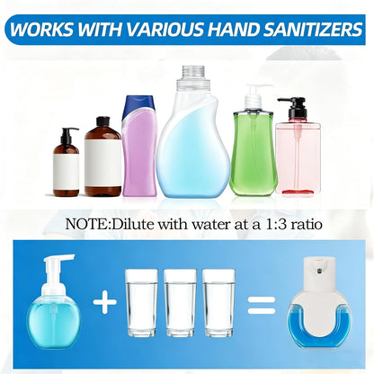 Automatic Soap Dispenser Touchless,Rechargeable Foaming Soap Dispenser,15oz/420ml Smart Hand Soap Dispensers,4-Level Adjustable,Wall Mount for Bathroom Kitchen Dish Soap,Hands-Free