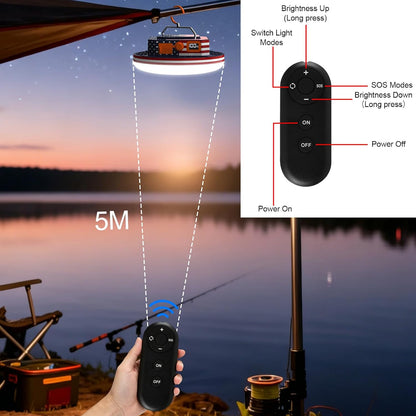 4000LM Flashlight Portable LED Camping Lantern Light 30W with Digital Display and Magnet , IPX5 Waterproof Tent Lights Light for Parents Christmas Gift