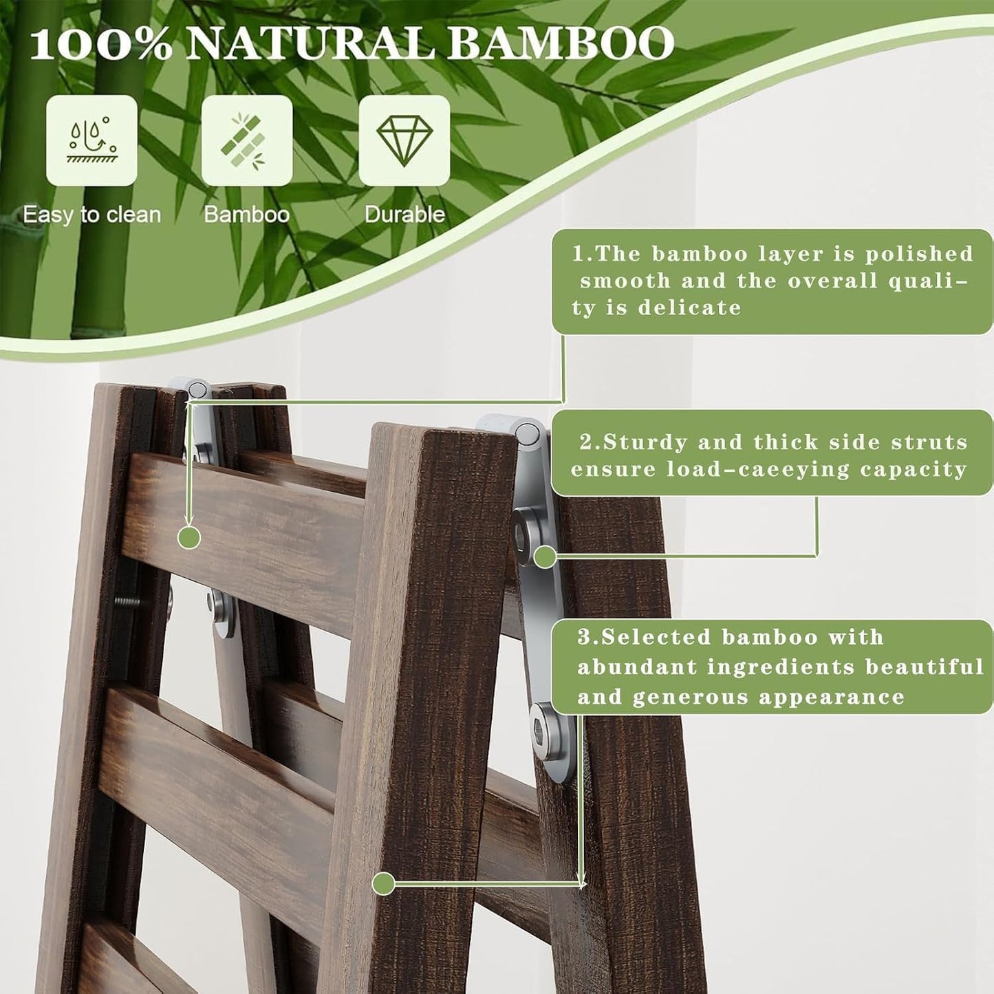 Bamboo Shoe Rack Organizer for Closet and Entryway - Space-Saving Narrow Shoe Stand - Versatile Shoe Holder for Door or Closet Shelf, Garage Bedroom can Freely Stack DIY Small Shoe Racks 3 Tier