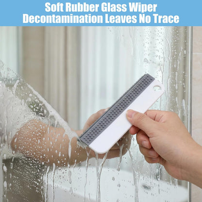 Small Rubber Squeegee, All-Purpose Mini Soft Rubber Window Squeegee Silicone Mini Kitchen Countertop Scraper for Cleaning Sink, Counter, Tiles,Car Windows and Side Mirrors