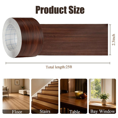 GSCIT Club Wood Grain Repair Tape, 2.4 inch X 15ft Self Adhesive Maple Grain Repair Patch for Tables, Chairs, Baseboards, Doors, Windows, Floors, Handicraft DIY. - Colors A