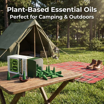 Mosquito Repellent Incense Sticks 40 Pieces per Box - Citronella Incense Sticks or Outdoor Patio/Citronella Oil/Lemongrass and Rosemary Oil/Made with Natural Based Essential