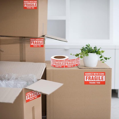 Moving Labels, Pacific Mailer 800Pcs 2 x 3 Inch Home Moving Stickers for Bedroom House Bathroom Packing Label for Moving Boxes Color Coded Fragile Stickers Printed Color
