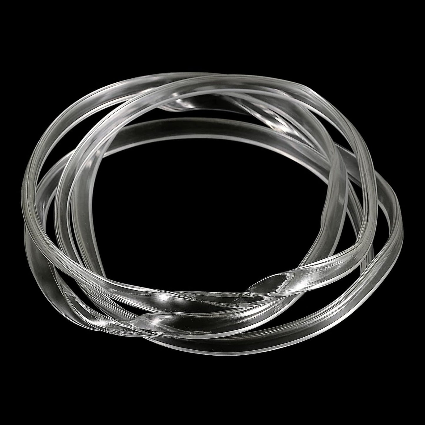 uxcell U Channel Edge Trim, 4.9ft Length Soft Rubber Guard Seal Strip Edge Protector Fit for 1-2mm Edge, (9/32" W x 5/32" H) Clear