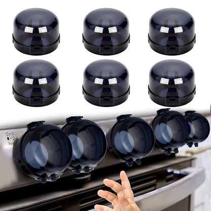 Stove Knob Safety Covers, 6 Pack Heat Resistant Gas Stove Knob Locks Covers, Oven Knob Covers for Child Safety, Stove Handle Gas Burner Covers for Kids Pets, Baby Child Proof Stove Knob Safety Cover