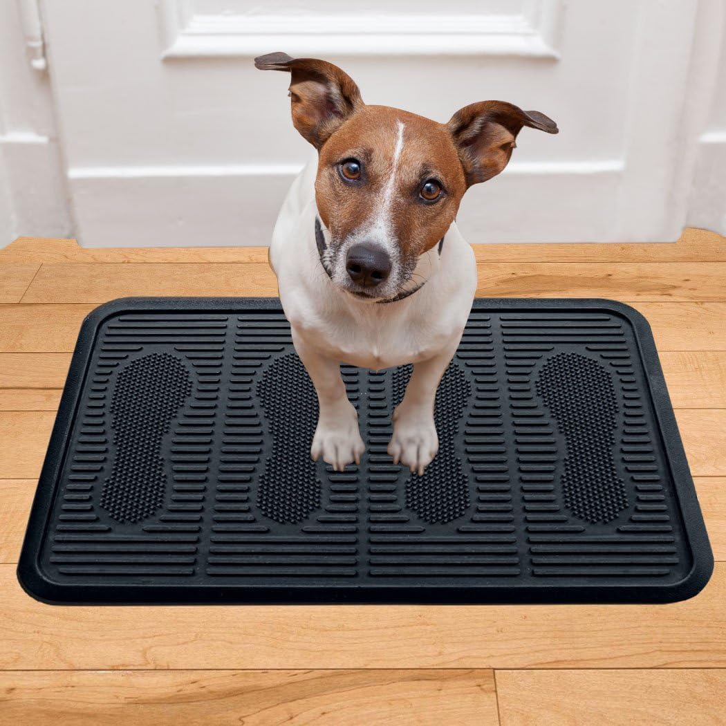 SafetyCare Rubber Shoe & Boot Tray - Multi-Purpose - 32 x 16 Inches - 2 Mats