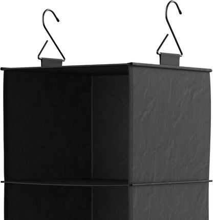 ClosetMaid 10-Shelf Fabric Hanging Shoe Storage Organizer for Closet, Charcoal Black