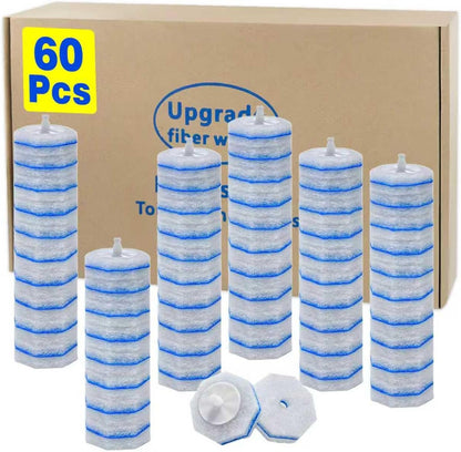Disposable Toilet Brush and Holder Set, with 30 PCS Toilet Bowl Wand refills for Clorox.