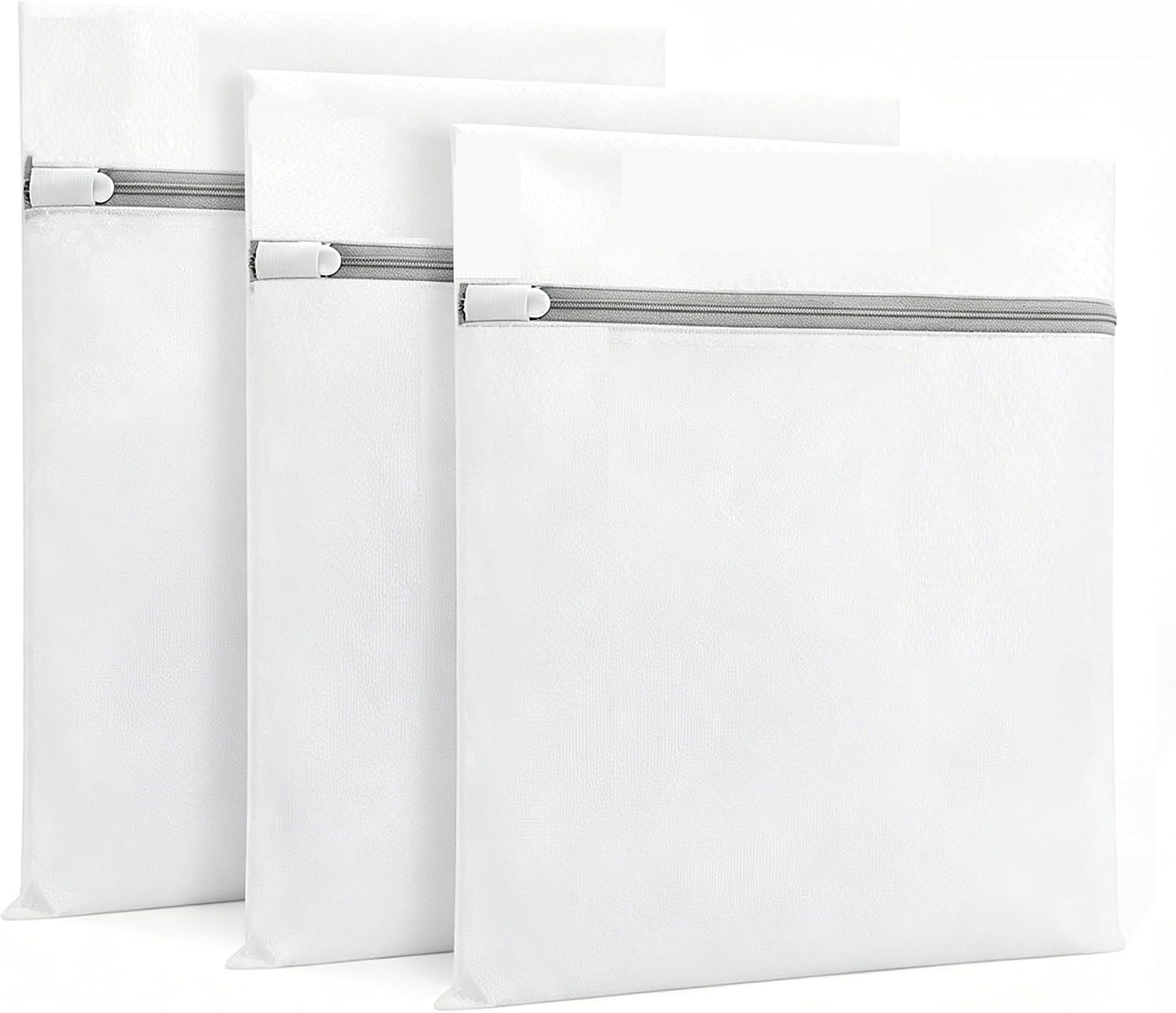 3Pcs Mesh Laundry Bags with Sturdy Zipper,washing Bags for Washing Delicates,Protect Clothes in Washing Machine for Home, College & Dorm (3 Medium)