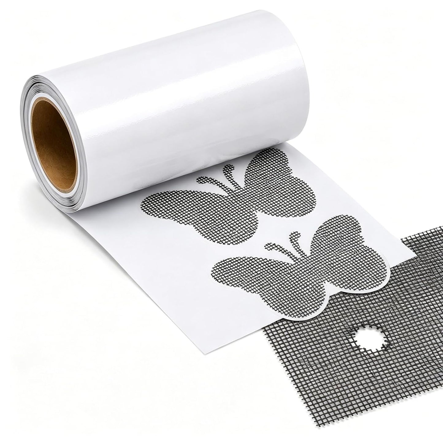 30 PCS Butterfly Window Screen Repair Patch Kit, Self-Adhesive Mesh Tape to Fix Holes and Tears on Window Screens and Screen Doors
