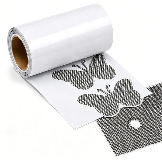 30 PCS Butterfly Window Screen Repair Patch Kit, Self-Adhesive Mesh Tape to Fix Holes and Tears on Window Screens and Screen Doors