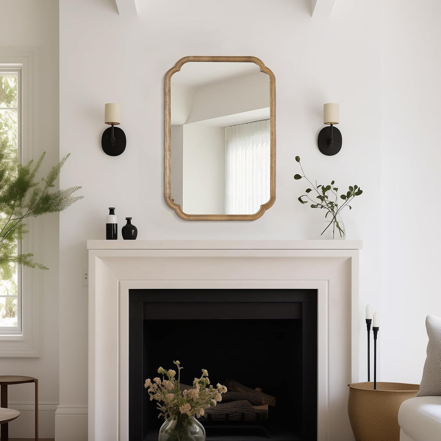 WallBeyond Full Length Mirror Wall Mounted 65"x22", Rustic Wooden Frame Floor Mirror, Large Full Body Mirror for Bedroom, Leaning or Hanging Against Wall, Natural