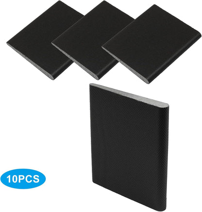 4 Pcs Door Corner Seals, Exterior Door Jamb Frame Seal, Self-Adhesive Wedge Draft Stoppers Foam Pads for Weather Stripping Noise Isolating (White)