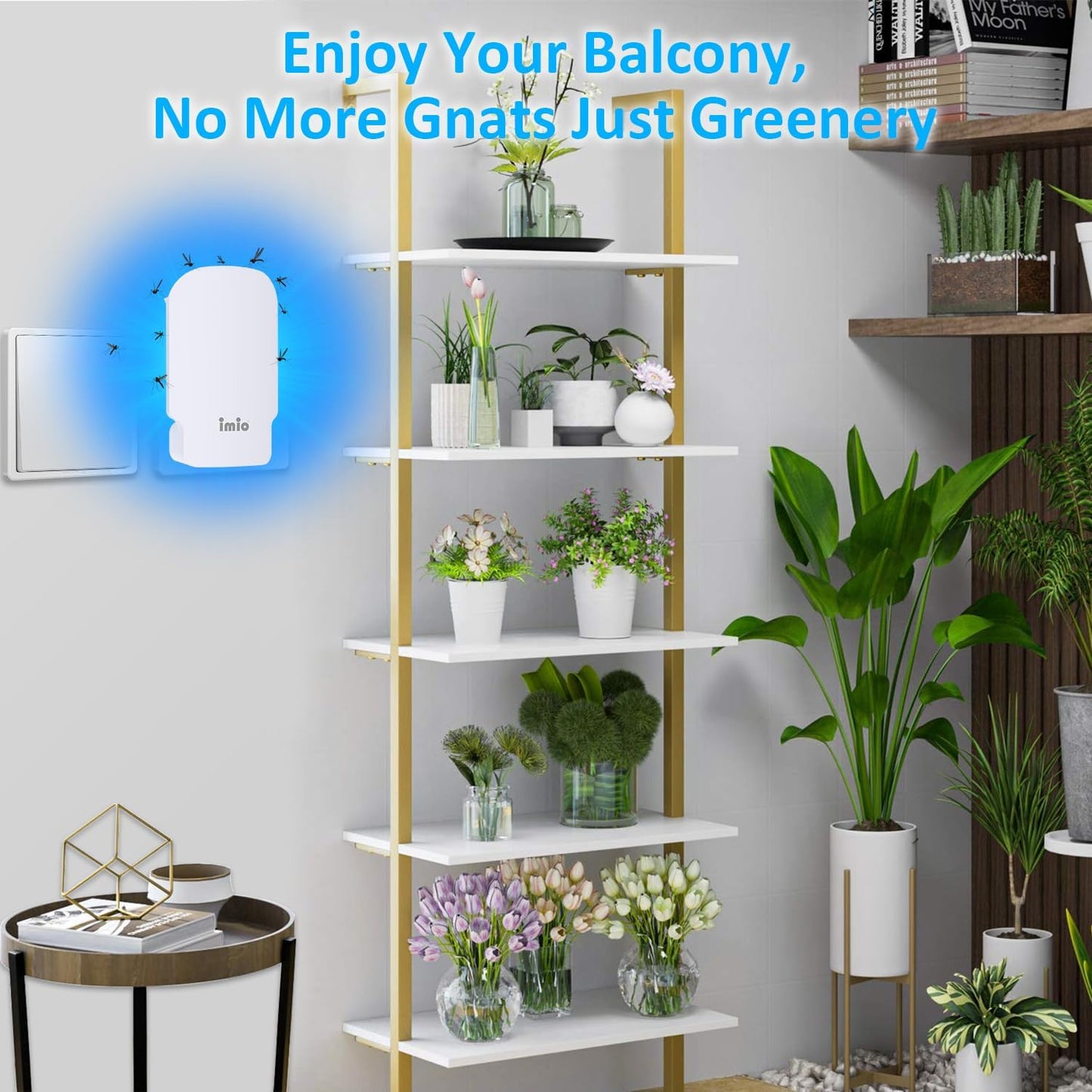 Bug Zapper Indoor Fly Trap Plug-in Flying Insect Catcher for Gnats Moths Fruit Flies & Mosquitoes UV Light Sticky Bug Killer for Home, Kitchen, Plants Non-Toxic & Silent (1 Device + 3 Refills)