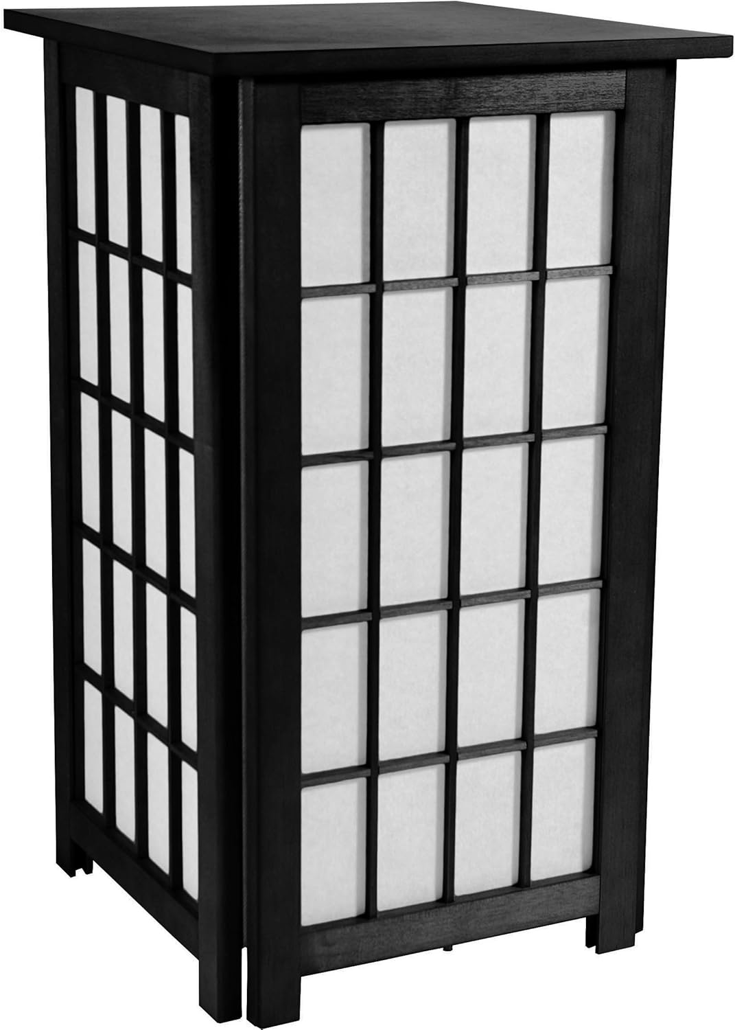 Red Lantern 27" Tall Hokkaido End Table Shoji Lamp, Natural