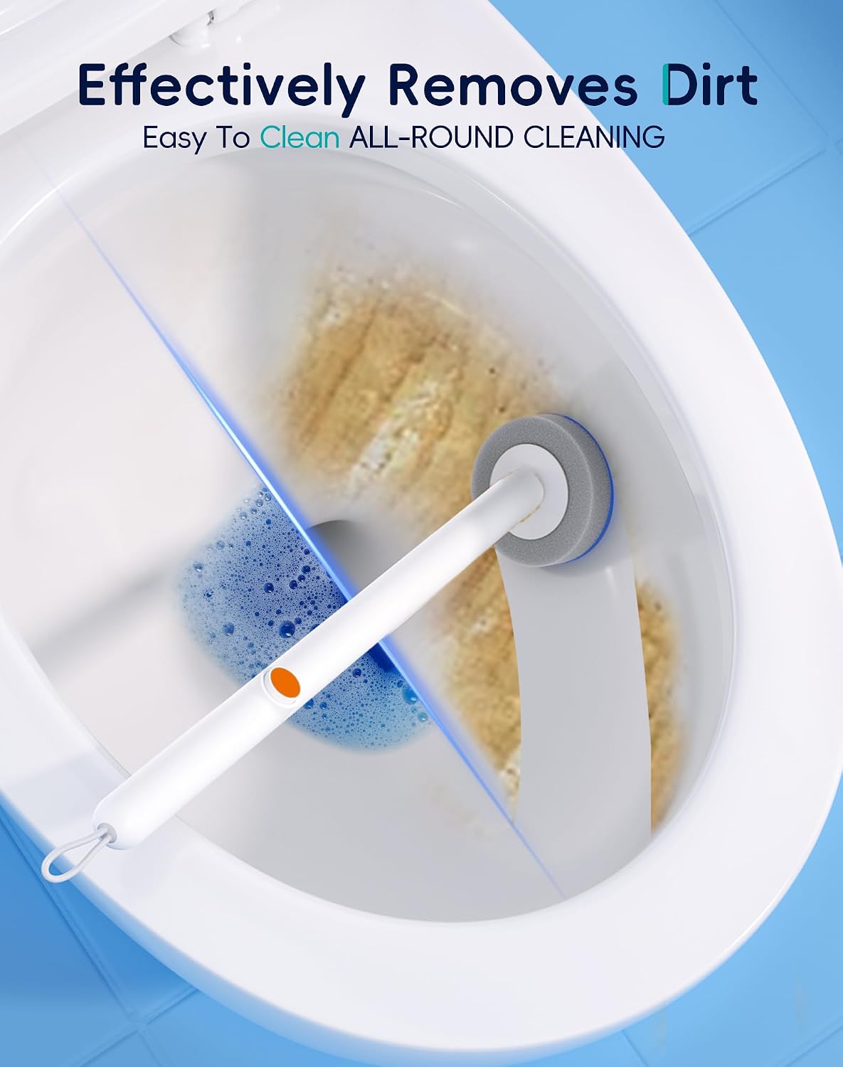 Disposable Toilet Cleaning System - Toilet Wand Kit with 36 High-Performance Refills, Wall Mounted Toilet Brush and Holder for Deep Cleaning Bathroom (2 Toilet Brush+48 Refills)