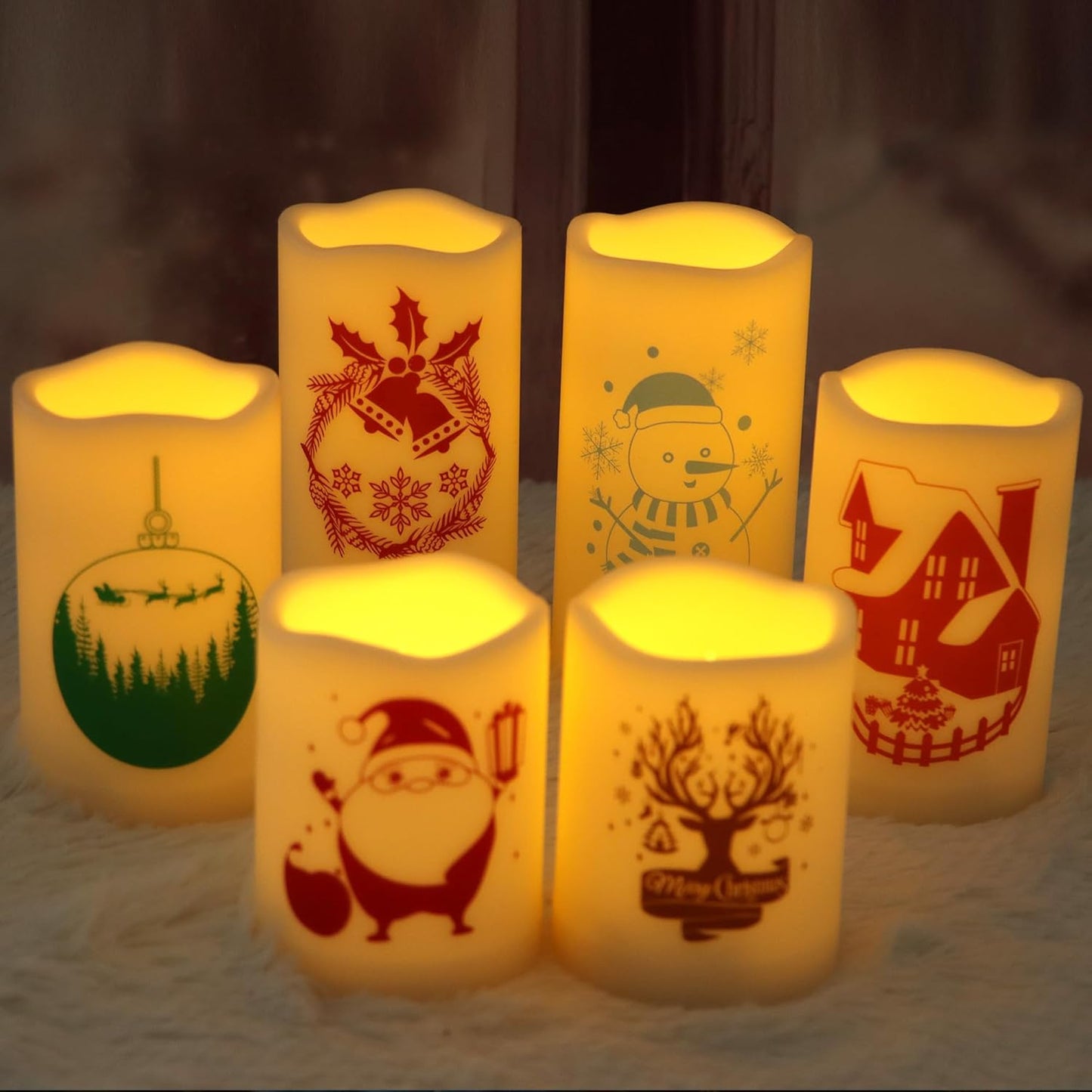 CANDLE CHOICE Waterproof Outdoor Battery Operated Flameless Candles with Remote Timer Plastic Flickering Fake Electric LED Pillars for Lantern Garden Wedding Christmas Decorations 3x4 Inches 3 PCS
