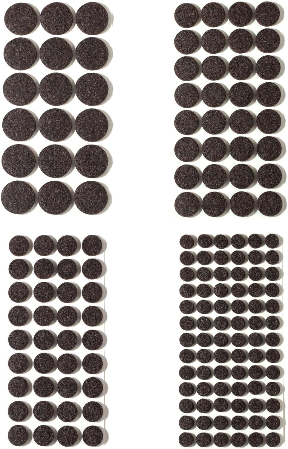 Furnigear Felt Furniture Pads for Hardwood Floors - Self Adhesive Chair Felt Pads, Floor Protector for Furniture Feet, Furniture Sliders Moving Your Furniture Smoothly - Anti Scratch 96 Pcs 3/4" Round
