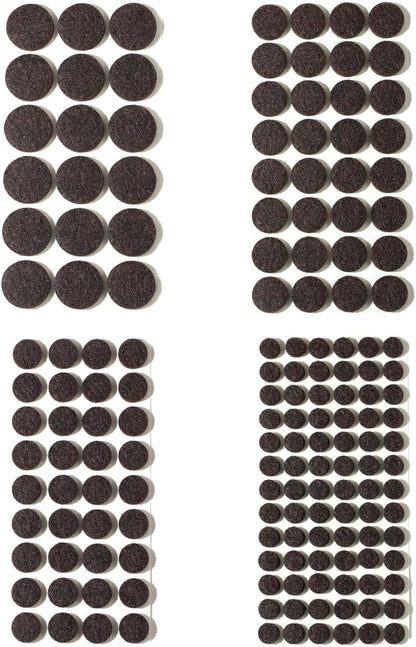 Furnigear Felt Furniture Pads for Hardwood Floors - Self Adhesive Chair Felt Pads, Floor Protector for Furniture Feet, Furniture Sliders Moving Your Furniture Smoothly - Anti Scratch 96 Pcs 3/4" Round