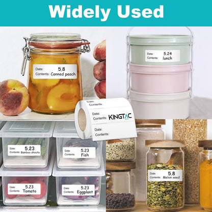 Kingtac 600 Writable Home Moving Stichers - 2' x 3', 20 Color-Coded Home Moving Packing Labels with Fragile, Extra, Heavy Options.Stick to Cardboard Boxes and Plastic Bins, No Extra Tape Needed