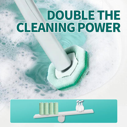 Disposable Toilet Bowl Brush with 36 Toilet Wand Refills Pads Replacement Heads, Toilet Cleaning Stick,Toilet Bowl Cleaner Wands Holder and Set, Toilet Cleaning System Starter Kit