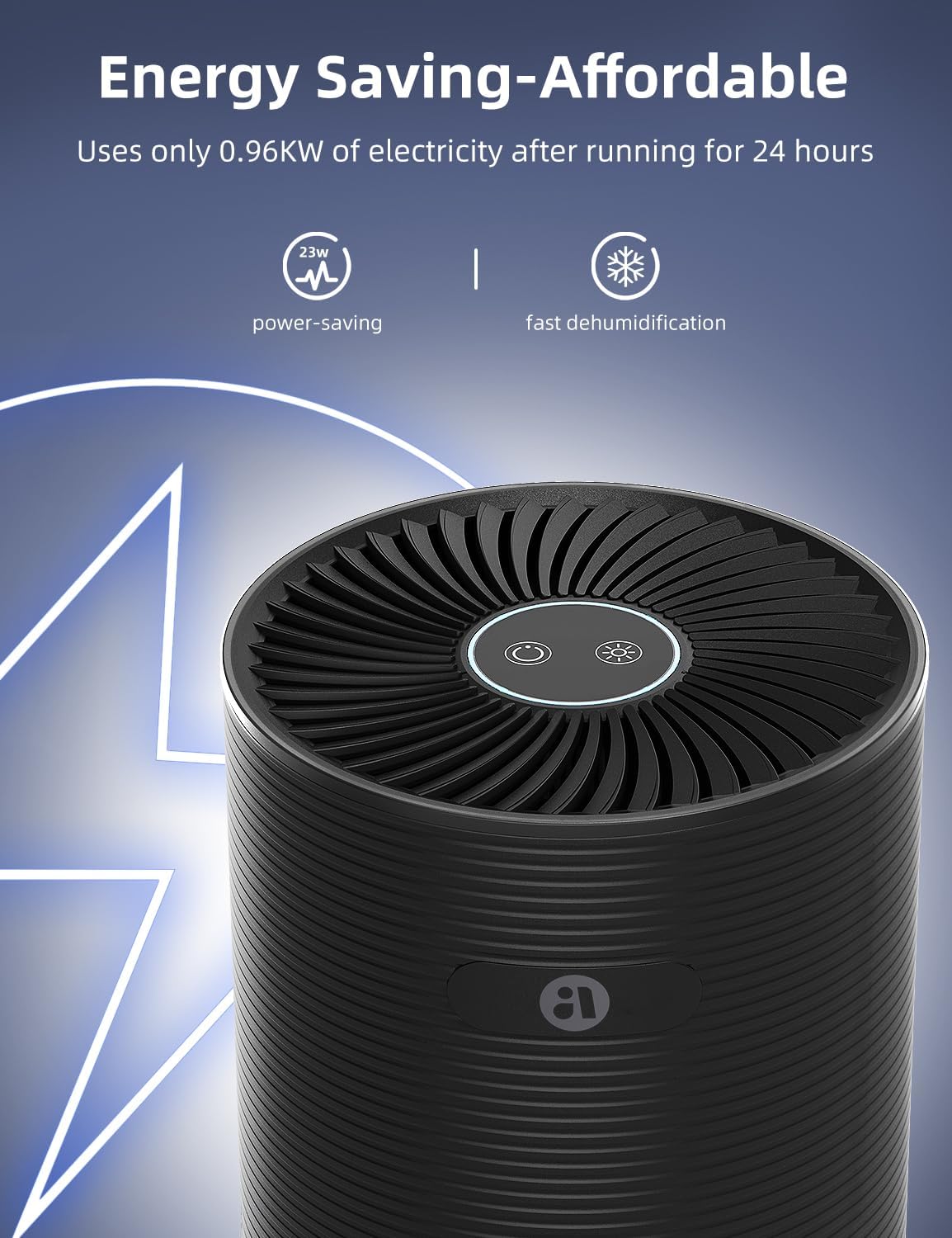 Small Dehumidifiers for Bathroom, Bedroom, Dorm Room, Home, RV, Closet, Wardrobe, Office, Portable Dehumidifier with Auto Shut Off, Auto Defrost, Colorful Light, Ultra Quiet, Energy Saving, 35 OZ