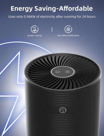 Small Dehumidifiers for Bathroom, Bedroom, Dorm Room, Home, RV, Closet, Wardrobe, Office, Portable Dehumidifier with Auto Shut Off, Auto Defrost, Colorful Light, Ultra Quiet, Energy Saving, 35 OZ