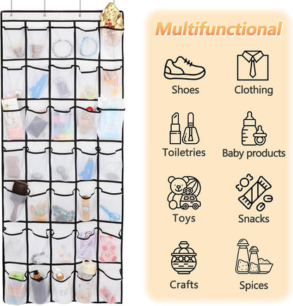 GOMAJI 35 Pockets Over the Door Shoe Organizer