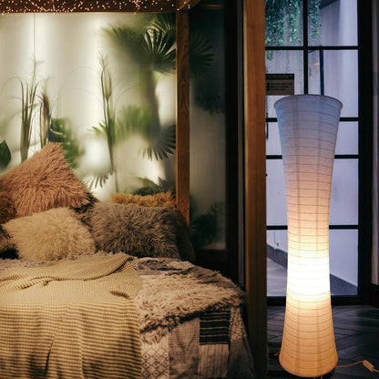 Paper Lamp Desk Lantern Table Lamps Rice Paper Bedside Nightstand Portable Small Light for Living Room Bedroom (1, 19.2"x8.5"x8.5")
