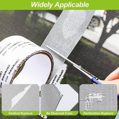 Screen Repair Tape,2in X 6.56 FT Window Screen Door Repair Kit,Screen Tape Mesh Repair,Strong Adhesive Fiberglass Mesh Patch Tape (Gray-1PC)