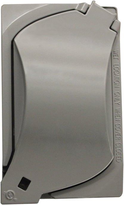 Sigma Engineered Solutions 14147 1-Gang Universal Weatherproof Cover, Gray