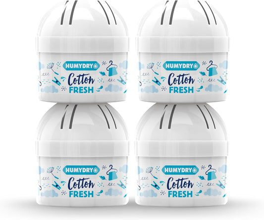 HUMYDRY Moisture Absorber Device, Mini Pack of 12 2.6oz, Up to 500 Days of Moisture and Humidity Control, Fights Summer Humidity, Green Apple Air Freshener, Small Space Dehumidifier, Non Electric