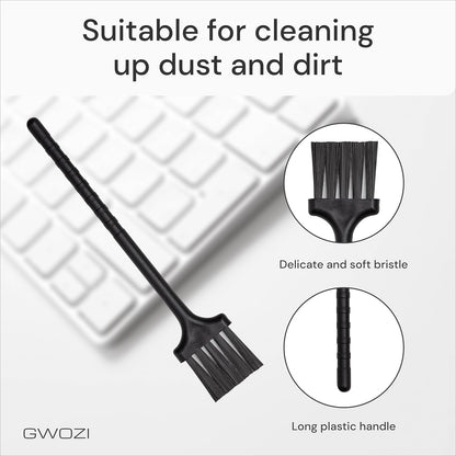 Keyboard Brush - Plastic Small Cleaning Brush for Juicer, Coffee Machine - Laptop & Computer Anti Static Brush - Narrow Keyboard Brush Cleaner for Window Track, Home, Office, 2 Pcs
