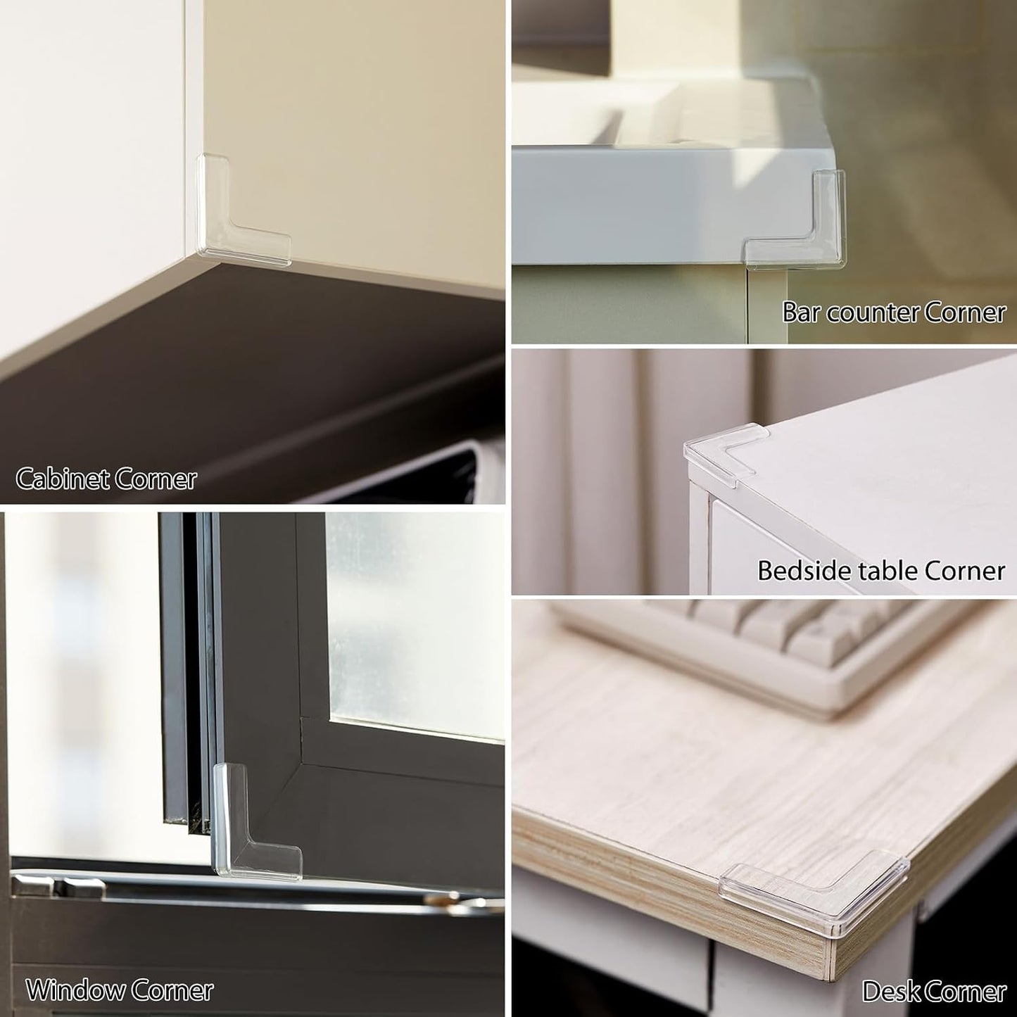 4pcs Corner Protectors, Corner Guards to Cover Sharp Furniture | Corner Guards Bumpers to Prevent Collision, Anti-Collision Pads, Suitable for Table, Cabinet, and Window Corner