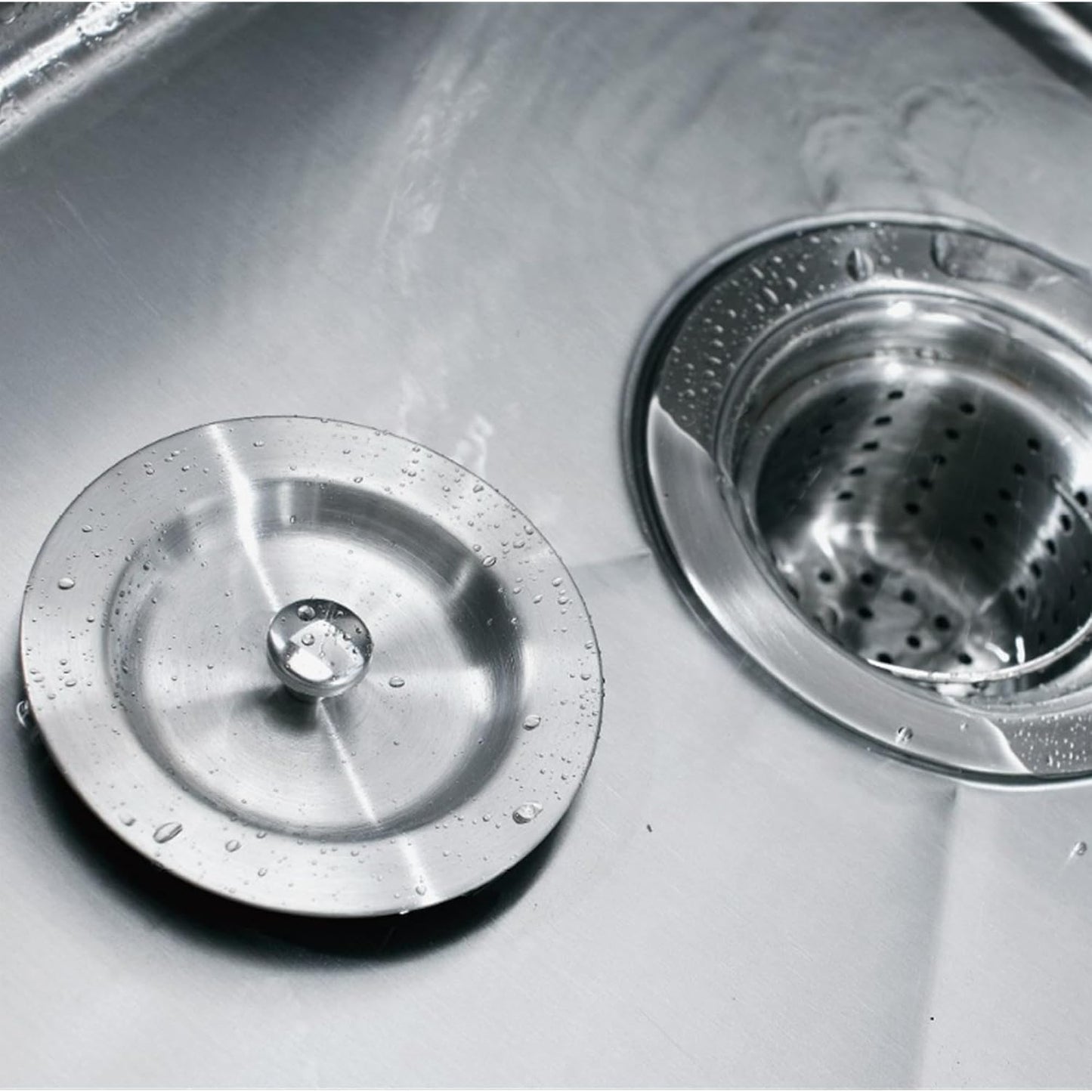 Premium Kitchen Sink Strainer Assembly – Removable Deep Basket, Sealing Lid & Plug, Corrosion-Resistant Stainless Steel, with cUPC Certified
