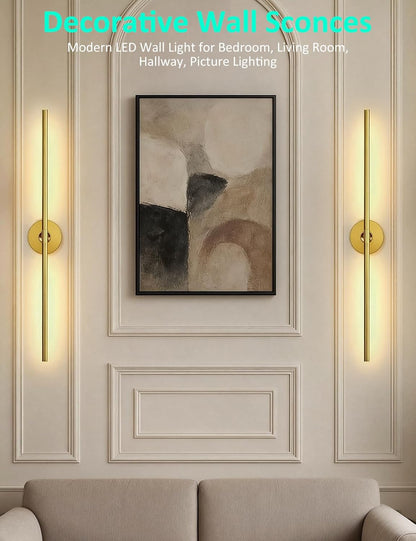 Battery Operated Wall Sconces Set of 2: 10000mAh Rechargeable Wall Lights for Living Room, Dimmable LED Wireless Wall Lamp 360° Rotate Modern Home Decor for Bedroom Hallway Picture Lighting Bathroom