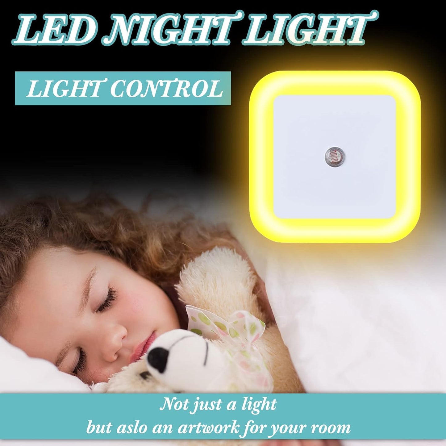 Tuanse 48 Pack LED Night Lights Plug into Wall Smart Sensor Sensor Automatic Night Lamp Nightlights Accessories for Bedroom Bathroom Toilet Stairs Kitchen Hallway(White)