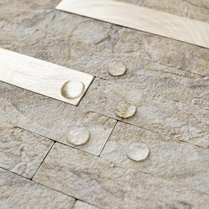 DICOFUN 10-Sheet Peel and Stick Backsplash Wall Tile, PVC Kitchen Backsplash Peel and Stick in Sandstone, 9.4 sq.ft