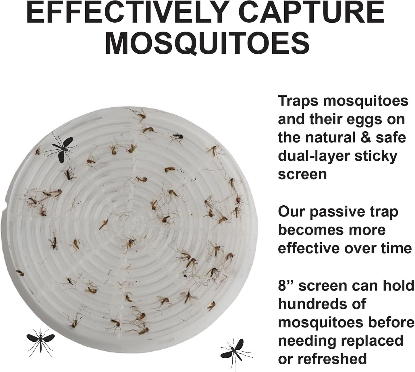 STUCK Pro AGO Mosquito Trap + Decorative Bucket, Naturally Attract & Capture Container-Breeding Mosquitoes, Pet & Kid Safe, Just Add Water & Attractant & Place on the Included Vessel