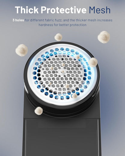 BEAUTURAL Fabric Shaver, Rechargeable Lint Remover for Clothes, Electric Lint Shaver with 6-Leaf Blades, Sweater Shavers to Fuzz, Lint Balls, Pillings, Bobbles for Clothes and Furniture