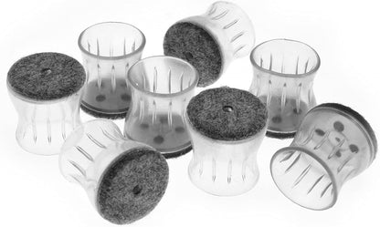 GorillaFelt Chair Leg Floor Protectors/Felt Chair Glides (Set of 16) Tap-On Felt Furniture Pads Guaranteed to Stay On, 1 Inch Round Chair Sliders