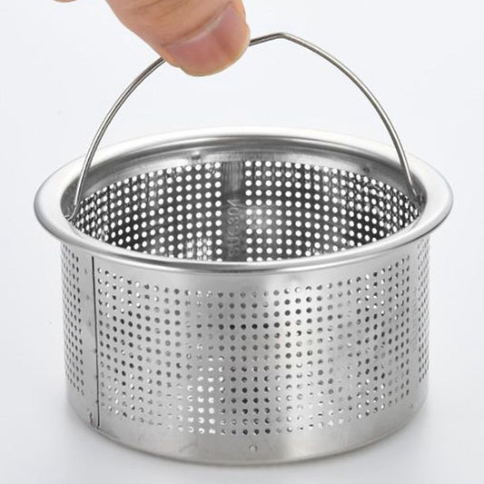 generic 304 Stainless Steel Kitchen Sink Strainer with Handle, 3 Inch Deep Cup Basket Drain Strainer for Clog Prevention & Easy Cleans, Fits Most Standard Sinks