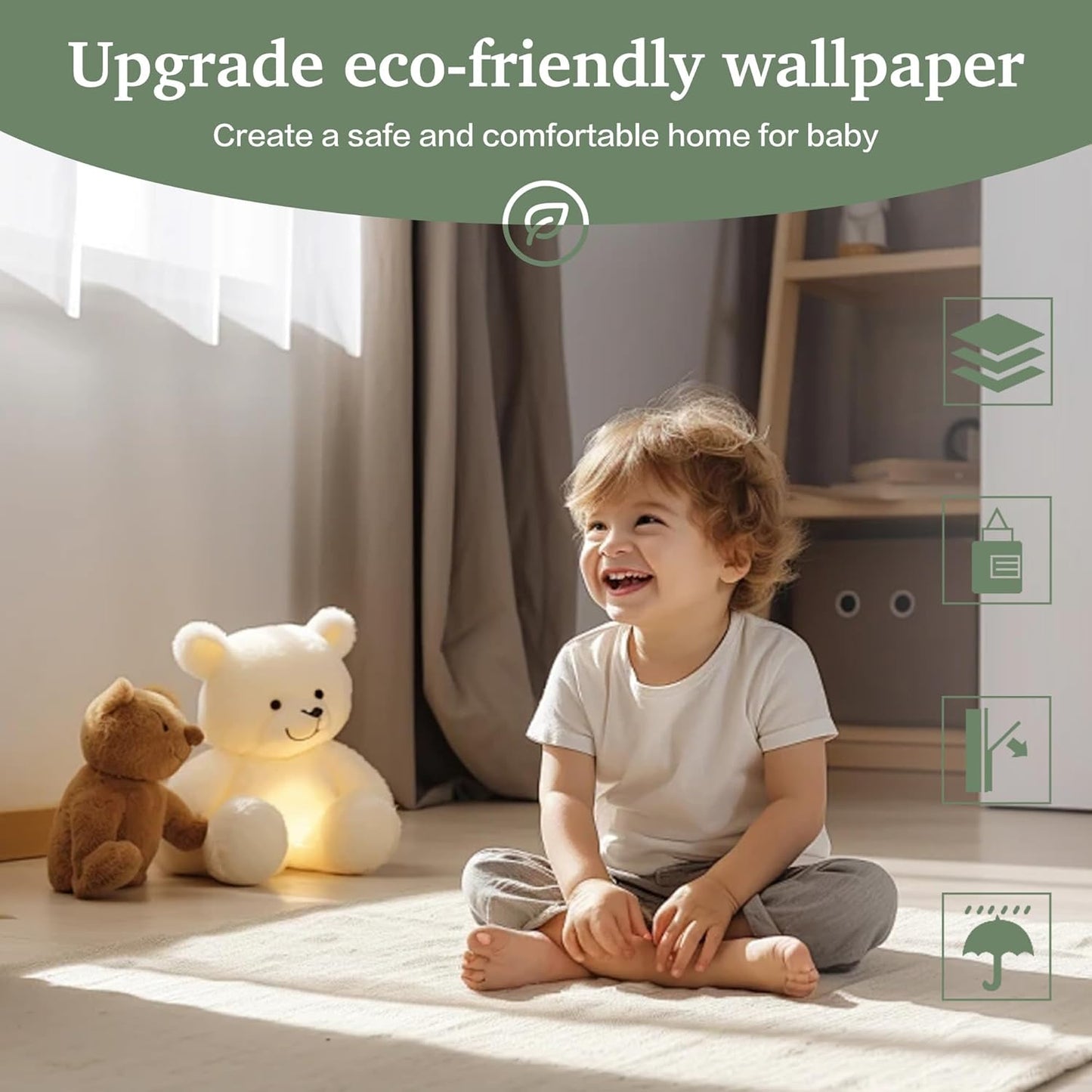 Dimoon 17.7''x118'' Peel and Stick Wallpaper White Contact Paper for New Environmentally Friendly Materials Thickening Upgrade Embossed Renter Friendly Wall Paper Modern Vinyl Wrap Countertop Bedroom
