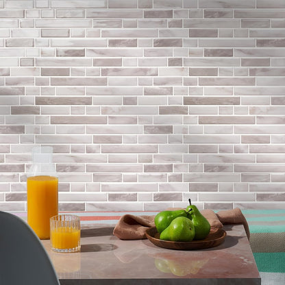 STICKGOO Peel and Stick Backsplash - 10 Sheets of 12”×12” - 3D Self Adhesive Peel and Stick Tile Backsplash for Kitchen & Bathroom