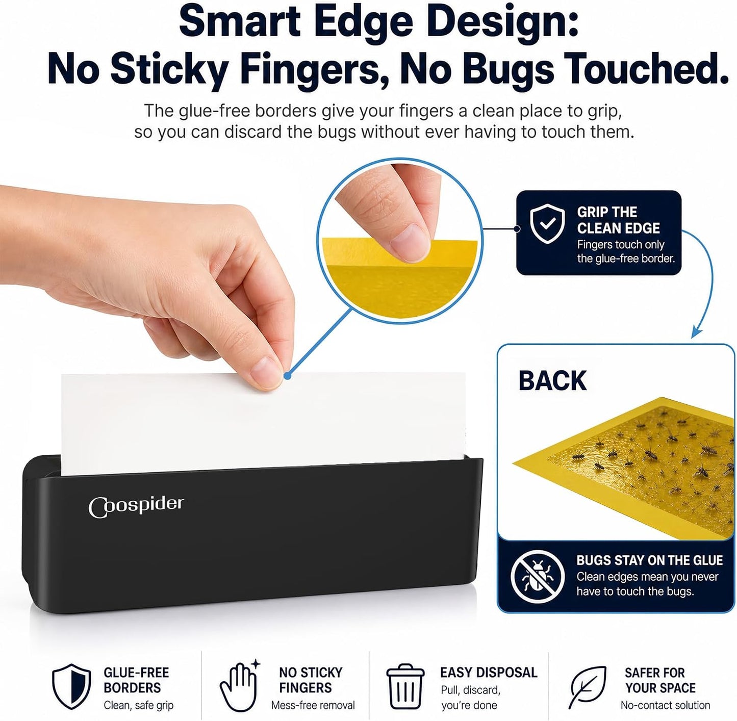 2 Pack UV Fruit Fly & Gnat Trap Indoor, Fungus Gnat Trap for Houseplants, Wall-Mounted Fly Light Trap with 10 Sticky Glue Boards, Quiet No-Zap Bug Catcher for Kitchen, Living Room, Bedroom