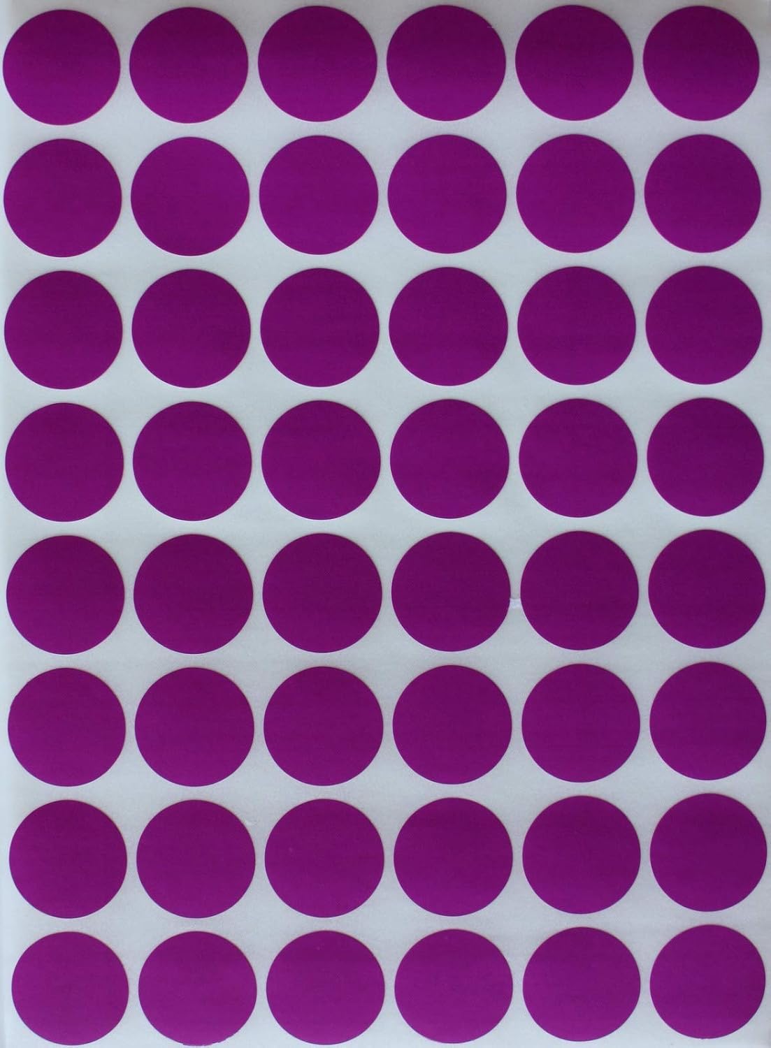Royal Green Dot Sticker 11/16" Inch (17mm) Colored Labels in Purple - 2400 Pack - Colors B