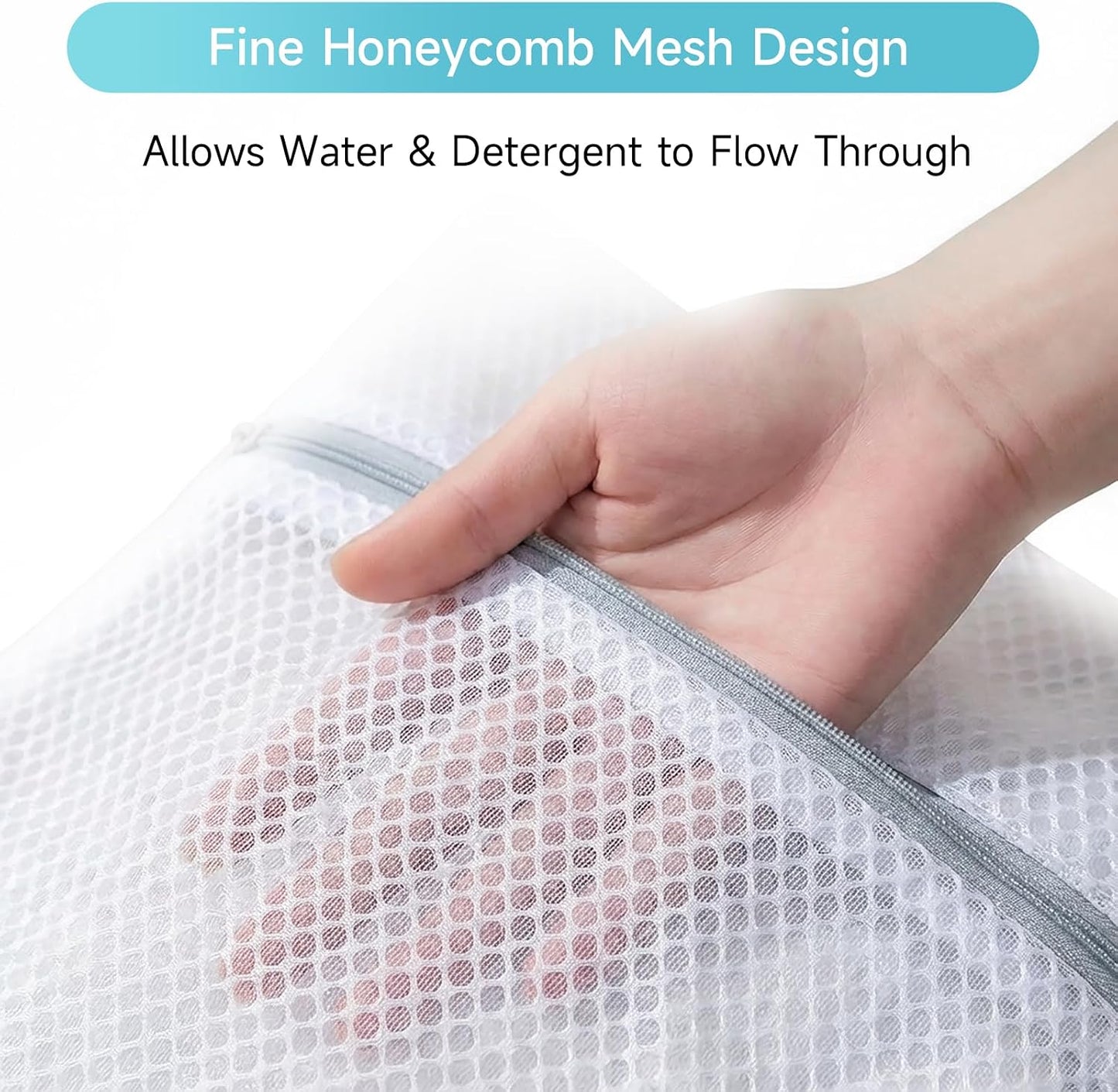 GOGOODA 2 Pack Extra Large Mesh Laundry Bag 43 x 35 in – XXXXL Washing Bag | Jumbo for Bedding, Blankets, Clothes, Pet Items, Travel & Storage – Washer Protector Bag for Washing Machine