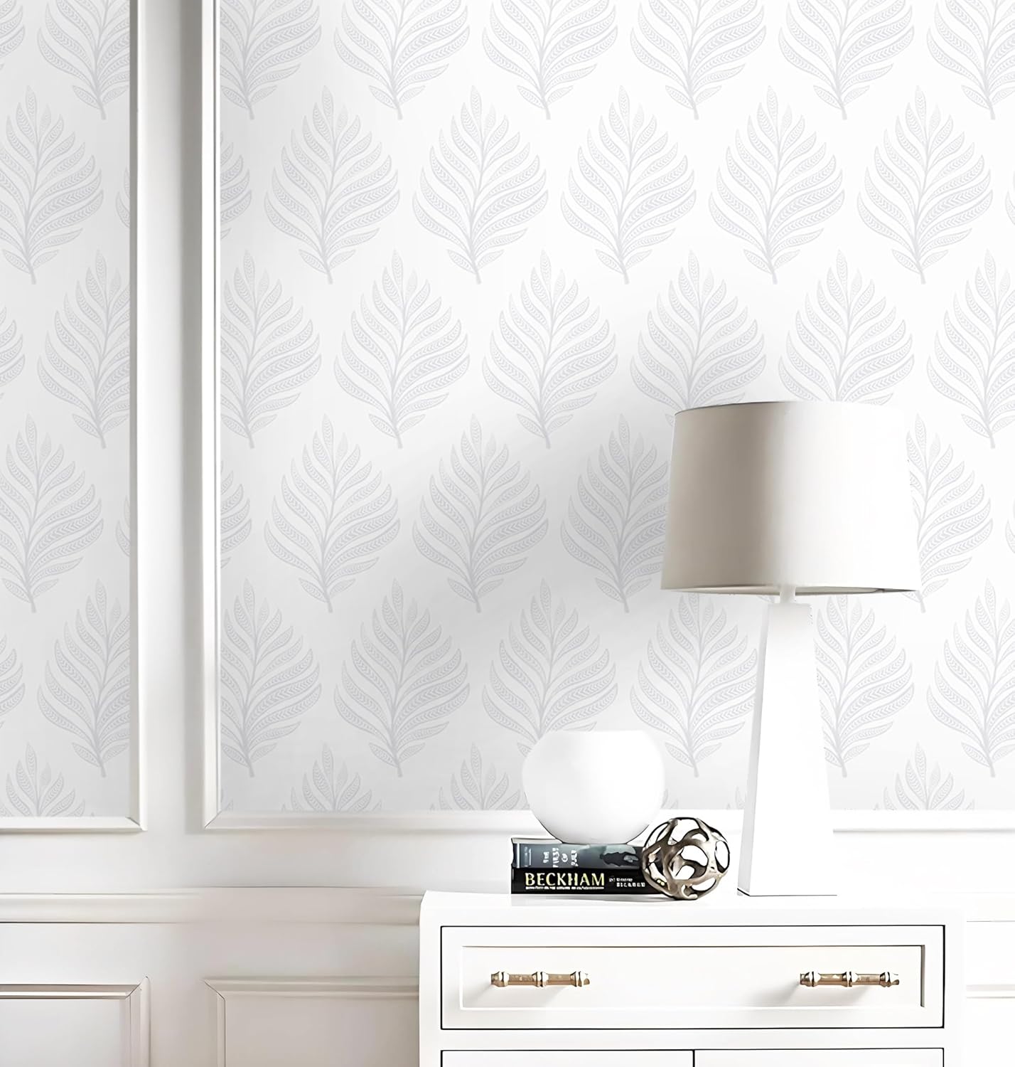GloryTik Floral Peel and Stick Wallpaper, Removable Blue Floral Contact Paper, Self Adhesive Renter Friendly Wallpaper for Bedroom Living Room Bathroom (17.3" x 78.7")